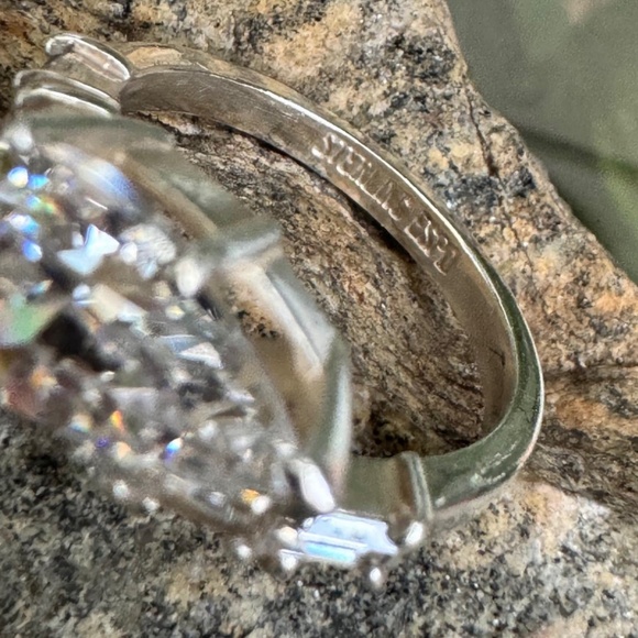 Sterling Silver, CZ, ESPO, Joseph Esposito, Ring Size 5 3/4, 4 Grams - Picture 7 of 10